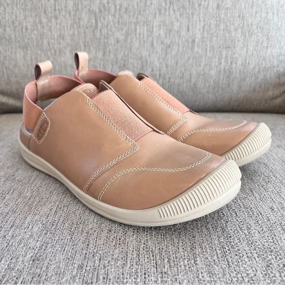 KEEN Lorelai II Slip-On Tan/Brick Dust Casual Shoes Size 8